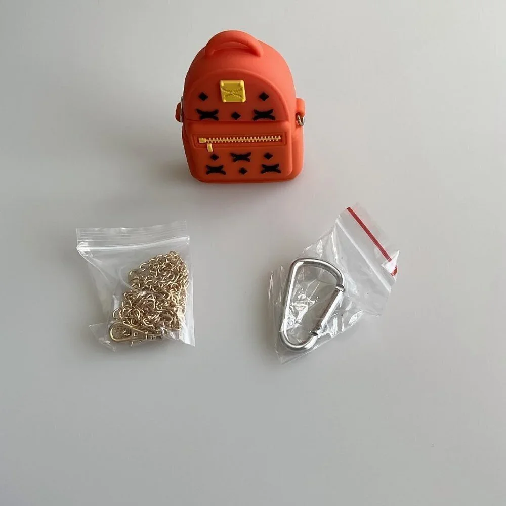 3D BAG AIRPODS CASE KEYCHAIN METAL STRAP DESIGNED F APPLE AIRPOD